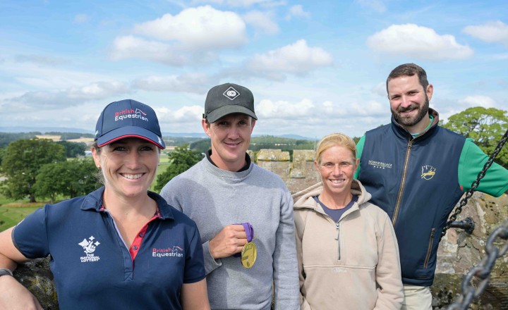 Fwd: British gold medallists on the roof of Scone Palace