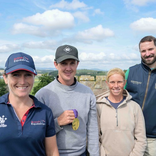 Fwd: British gold medallists on the roof of Scone Palace